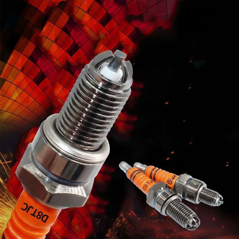 ⏰📢 Promotion : plus vous achetez, plus vous recevez de cadeaux🔥 Bougie d'Allumage D8TC Haute Performance à Trois Électrodes