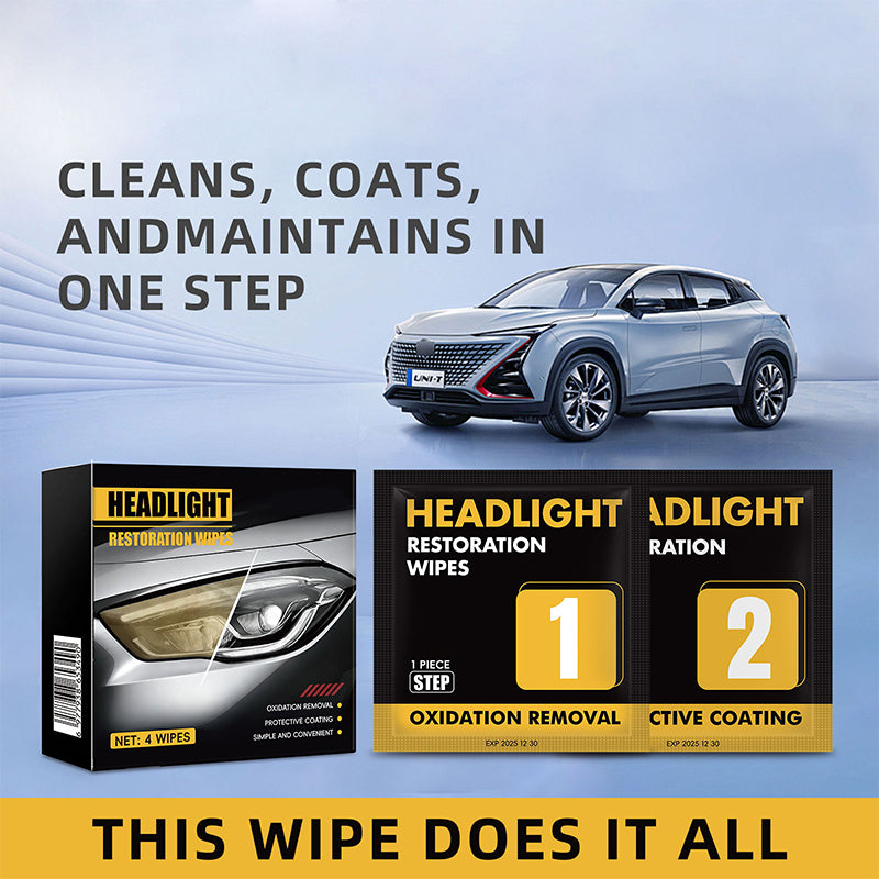 📢 Promotion : 56 % de réduction 🔥 Kit de nettoyage en deux étapes pour la restauration des phares de voiture