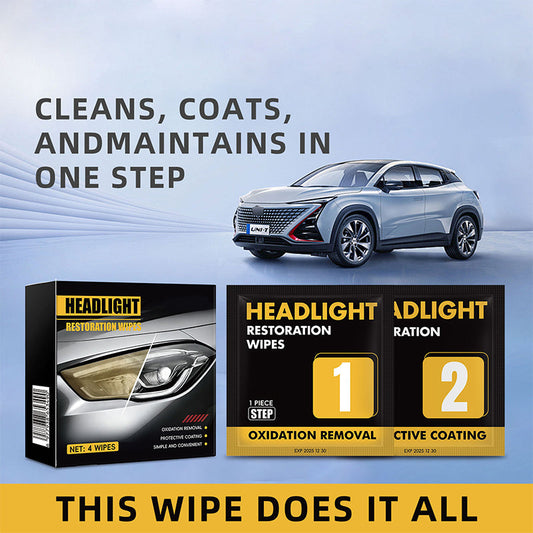 📢 Promotion : 56 % de réduction 🔥 Kit de nettoyage en deux étapes pour la restauration des phares de voiture