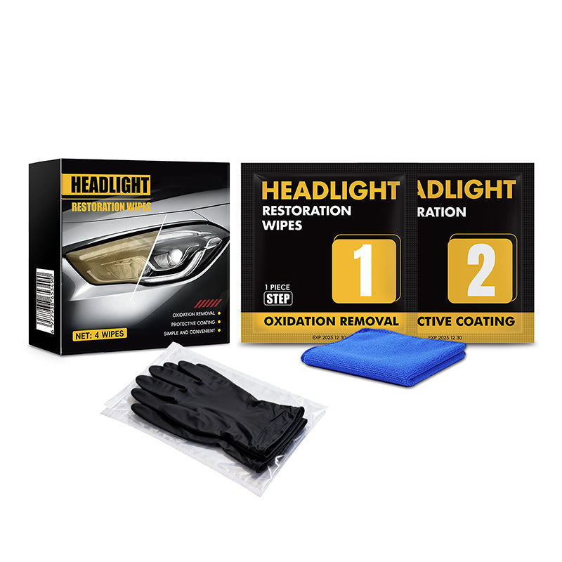 📢 Promotion : 56 % de réduction 🔥 Kit de nettoyage en deux étapes pour la restauration des phares de voiture