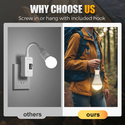 💡🔥 50 % de réduction 💡Ampoule LED de camping portable et rechargeable