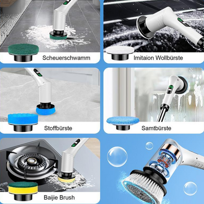 ⛲ 50 % de réduction + livraison gratuite 🔥 Brosse de nettoyage rotative électrique améliorée avec écran LED