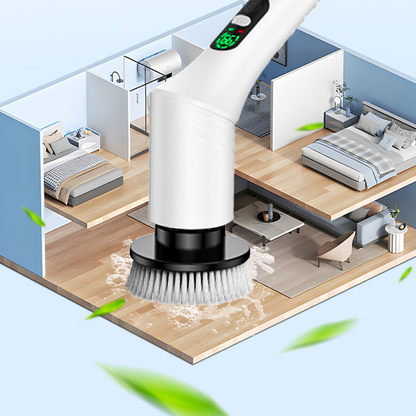 ⛲ 50 % de réduction + livraison gratuite 🔥 Brosse de nettoyage rotative électrique améliorée avec écran LED