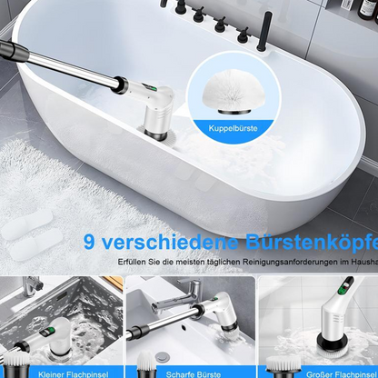 ⛲ 50 % de réduction + livraison gratuite 🔥 Brosse de nettoyage rotative électrique améliorée avec écran LED