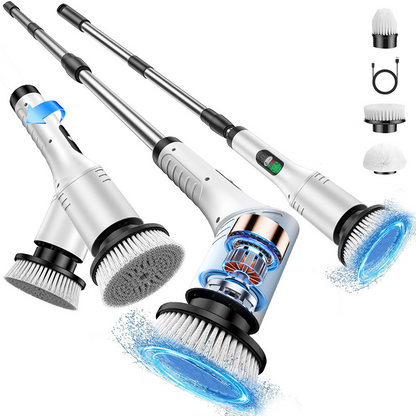 ⛲ 50 % de réduction + livraison gratuite 🔥 Brosse de nettoyage rotative électrique améliorée avec écran LED