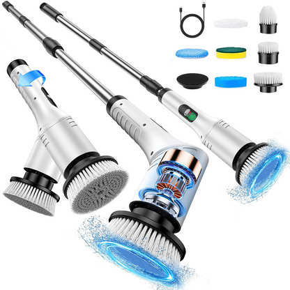 ⛲ 50 % de réduction + livraison gratuite 🔥 Brosse de nettoyage rotative électrique améliorée avec écran LED