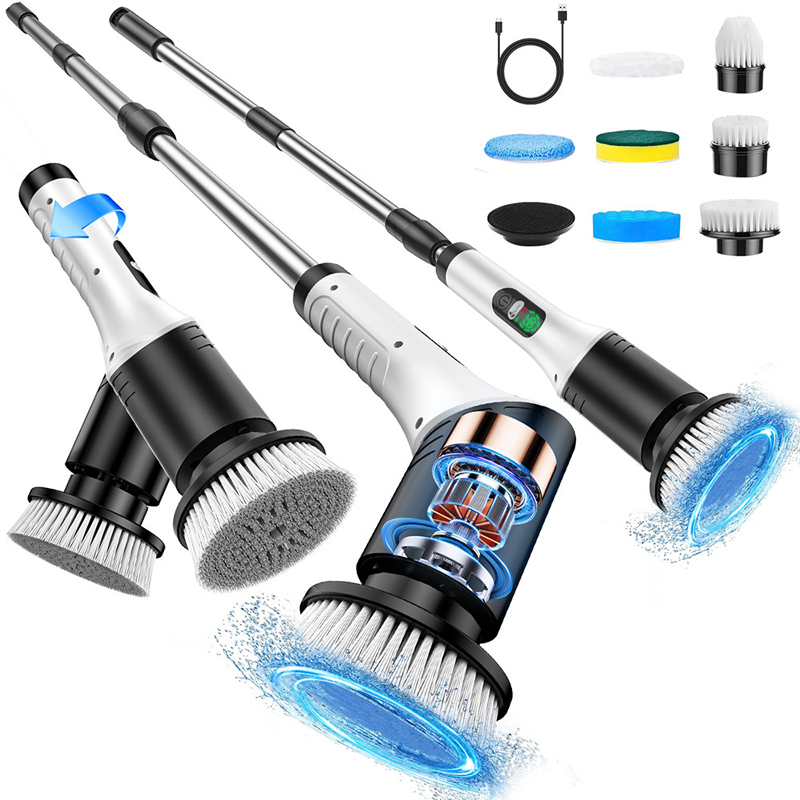 ⛲ 50 % de réduction + livraison gratuite 🔥 Brosse de nettoyage rotative électrique améliorée avec écran LED