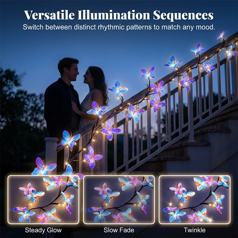 🌺🌸 52 % de réduction 🌸🌺Luminaires LED « Romantic Butterfly Vine »