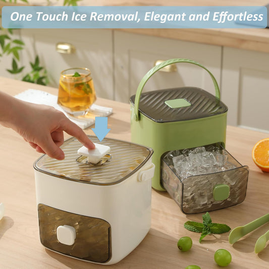 🧊 Promotion :50 % de réduction sur un article + encore plus d'avantages sur deux articles🔥🧊 Machine à Glaçons Portable avec Couvercle et Boîte de Rangement