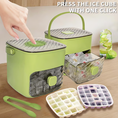 🧊 Promotion :50 % de réduction sur un article + encore plus d'avantages sur deux articles🔥🧊 Machine à Glaçons Portable avec Couvercle et Boîte de Rangement
