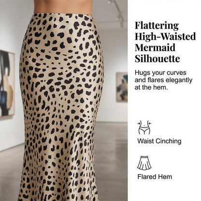 👗 51 % de réduction 🔥 Jupe midi à imprimé léopard