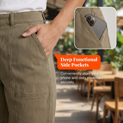 💐Pantalon Utilitaire Fuselé Femme ✅ Taille Haute & Coupe Flatteuse | Pratique et Élégant 👖 -50% AUJOURD’HUI 🔥