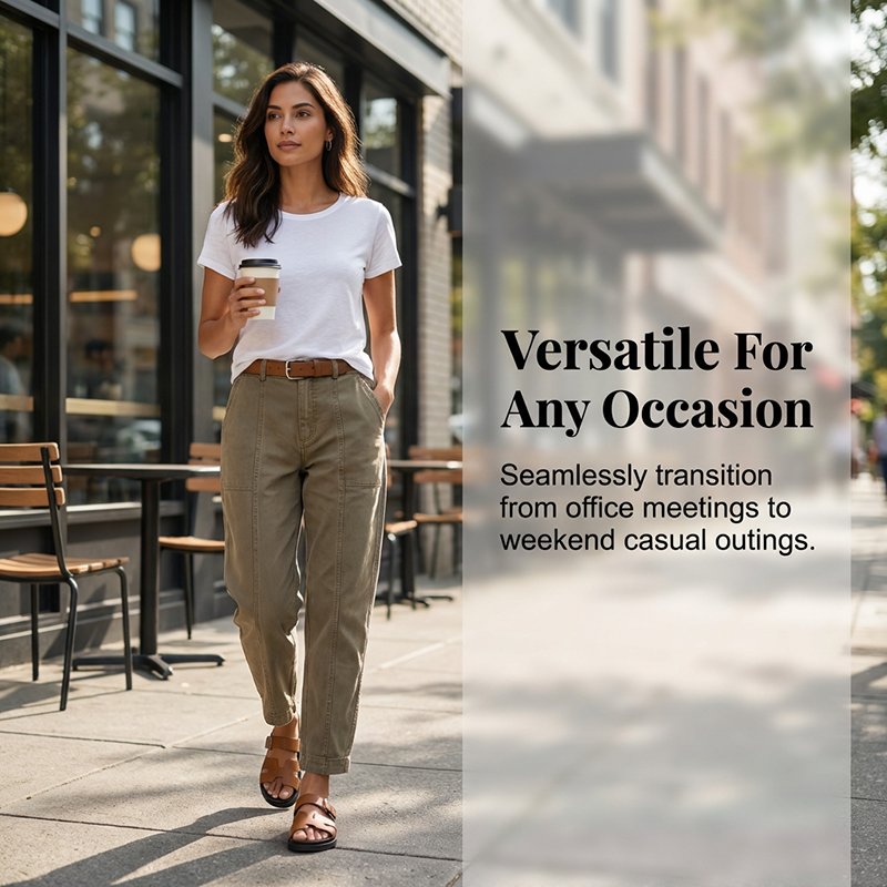 💐Pantalon Utilitaire Fuselé Femme ✅ Taille Haute & Coupe Flatteuse | Pratique et Élégant 👖 -50% AUJOURD’HUI 🔥