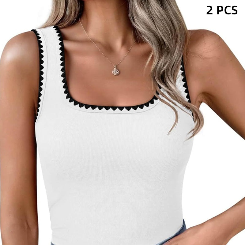 🌸🔥 50 % de réduction 🌸Caraco ajusté en maille côtelée pour femme