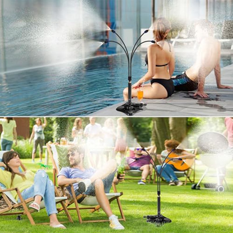 🧊 Offre promotionnelle : 54 % de réduction + livraison gratuite 🧼🔥 Brumisateurs sur pied pour terrasses extérieures