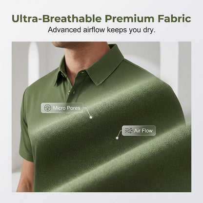 ✨🧊Offre promotionnelle : 50 % de réduction 🧊👕T-shirt à col respirant d’été pour homme