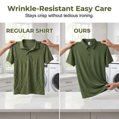 ✨🧊Offre promotionnelle : 50 % de réduction 🧊👕T-shirt à col respirant d’été pour homme