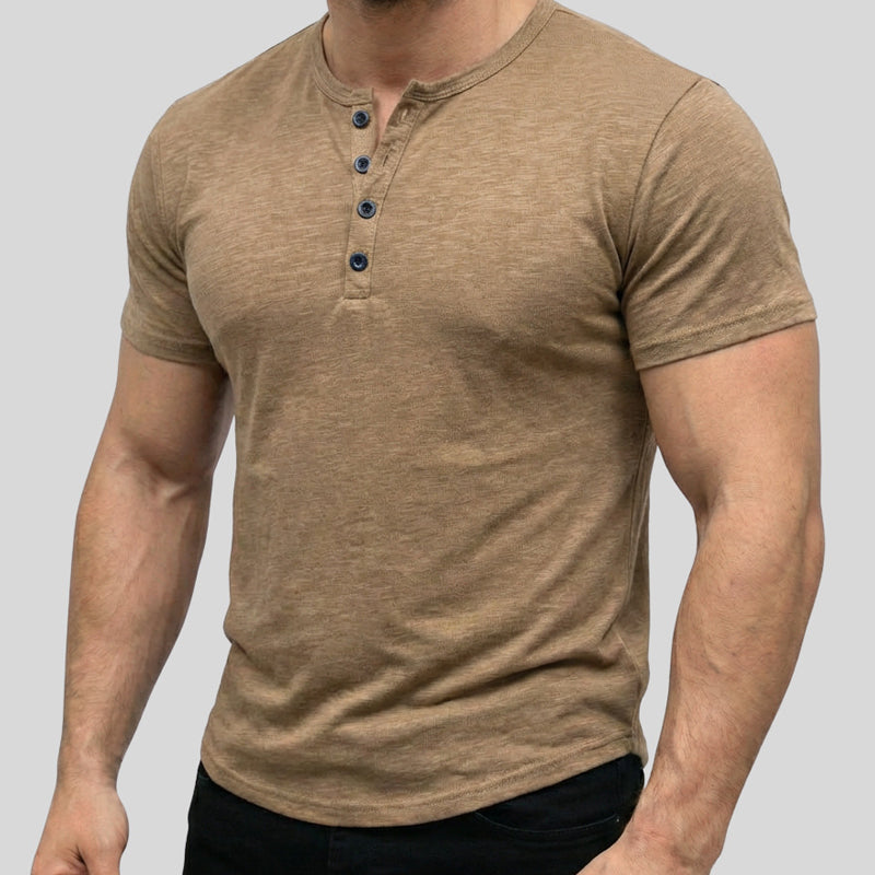 👕 Promotion sur les t-shirts à manches courtes : 56 % de réduction 🔥T-shirt Henley à manches courtes pour homme