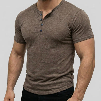 👕 Promotion sur les t-shirts à manches courtes : 56 % de réduction 🔥T-shirt Henley à manches courtes pour homme