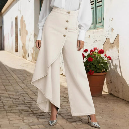 💐52 % de réduction + livraison gratuite 🔥 Pantalon-jupe en jean confortable – Liberté de mouvement comme un short, style d’une jupe 🚶‍♀️💨【Prix Exceptionnel】