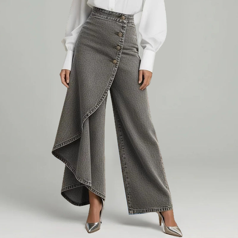 💐52 % de réduction + livraison gratuite 🔥 Pantalon-jupe en jean confortable – Liberté de mouvement comme un short, style d’une jupe 🚶‍♀️💨【Prix Exceptionnel】