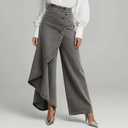 💐52 % de réduction + livraison gratuite 🔥 Pantalon-jupe en jean confortable – Liberté de mouvement comme un short, style d’une jupe 🚶‍♀️💨【Prix Exceptionnel】