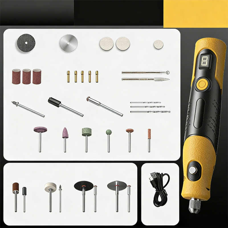 ⏰💥Offre à durée limitée + 50 % de réduction + + livraison gratuite ⚙ Kit de meuleuse électrique portable polyvalente