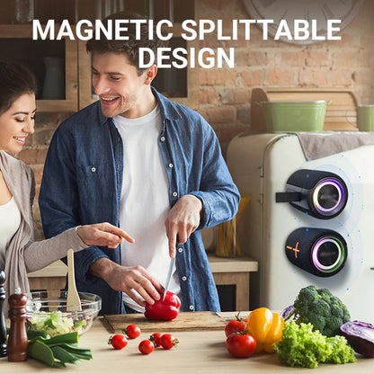 🎼55 % de réduction + livraison gratuite✨ Enceinte Bluetooth magnétique 2-en-1