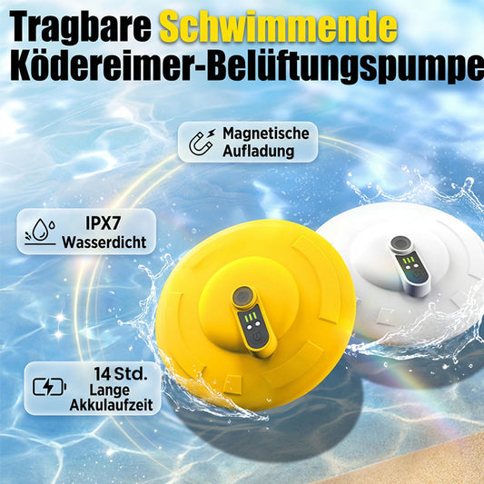🐟 50 % de réduction + livraison gratuite 💨 Pompe d'aération portable pour seau à appâts – flottante, rechargeable, puissante et silencieuse, idéale pour les pêcheurs en déplacement 🔋⚡ Gardez vos appâts frais – sans fil, sans stress.