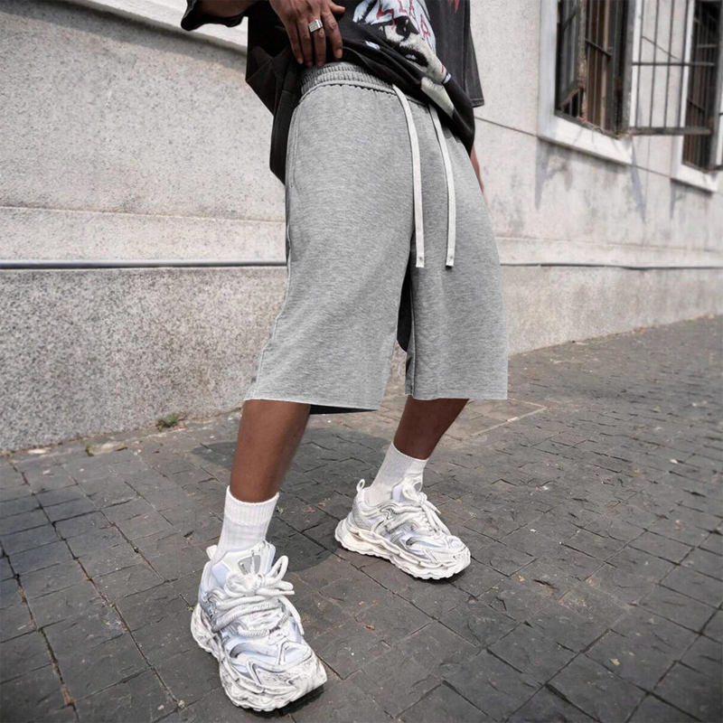 🩳 55 % de réduction 🎑 Short décontracté à cordon de serrage pour homme, longueur genou✨
