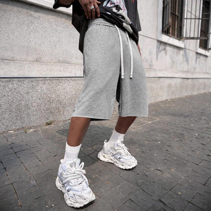 🩳 55 % de réduction 🎑 Short décontracté à cordon de serrage pour homme, longueur genou✨