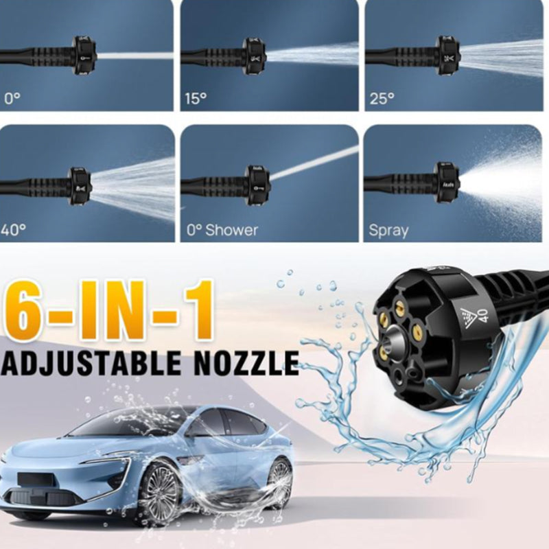 🚿🔥 50 % de réduction + livraison gratuite 🔥 Pistolet de lavage de voiture portable à batterie