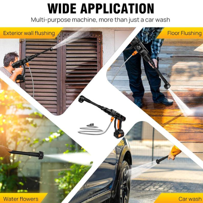 🚿🔥 50 % de réduction + livraison gratuite 🔥 Pistolet de lavage de voiture portable à batterie