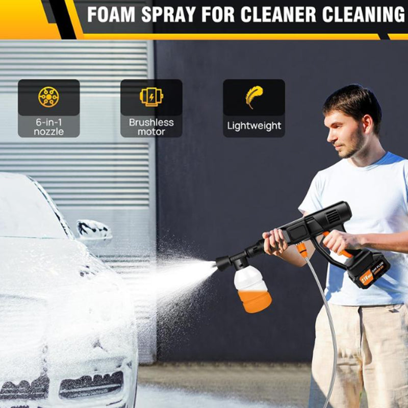 🚿🔥 50 % de réduction + livraison gratuite 🔥 Pistolet de lavage de voiture portable à batterie