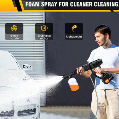 🚿🔥 50 % de réduction + livraison gratuite 🔥 Pistolet de lavage de voiture portable à batterie