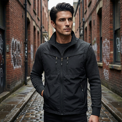 🎽 PROMO LIMITÉE 60% DE RÉDUCTION ! ✨ Gilet Utilitaire Homme – Multi-Poches, Polyester Léger & Sans Manches 🌲