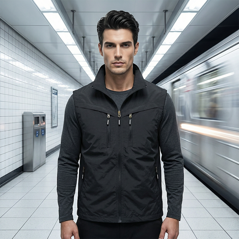 🎽 PROMO LIMITÉE 60% DE RÉDUCTION ! ✨ Gilet Utilitaire Homme – Multi-Poches, Polyester Léger & Sans Manches 🌲