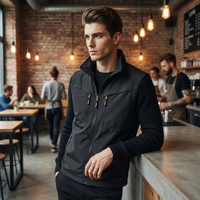 🎽 PROMO LIMITÉE 60% DE RÉDUCTION ! ✨ Gilet Utilitaire Homme – Multi-Poches, Polyester Léger & Sans Manches 🌲