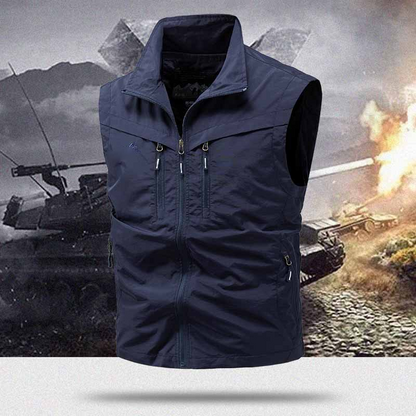 🎽 PROMO LIMITÉE 60% DE RÉDUCTION ! ✨ Gilet Utilitaire Homme – Multi-Poches, Polyester Léger & Sans Manches 🌲