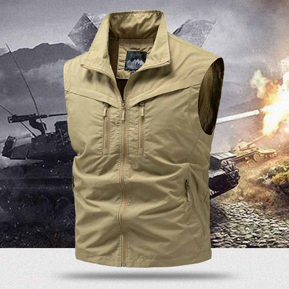 🎽 PROMO LIMITÉE 60% DE RÉDUCTION ! ✨ Gilet Utilitaire Homme – Multi-Poches, Polyester Léger & Sans Manches 🌲