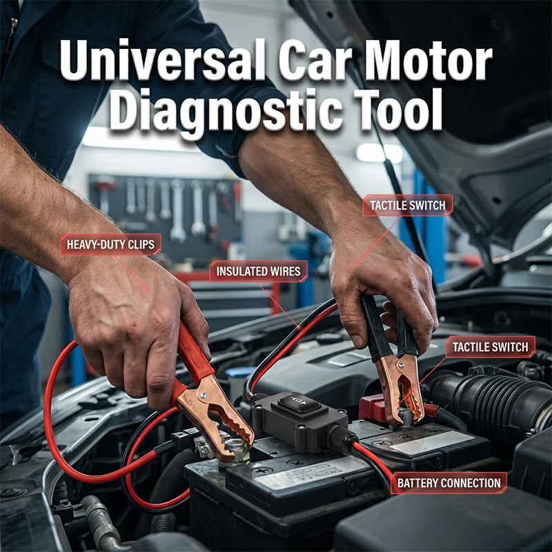📢📢55% DE RÉDUCTION !! ⏰Outil de diagnostic universel pour moteur de voiture✅ Universel 12V | Pinces Cuivre 🛠️