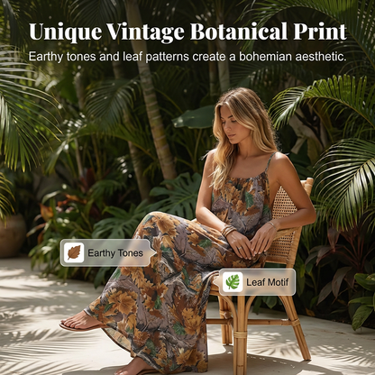 ✨👗52 % de réduction 🎀Robe longue d'été à bretelles fines et dos nu pour femme🍂