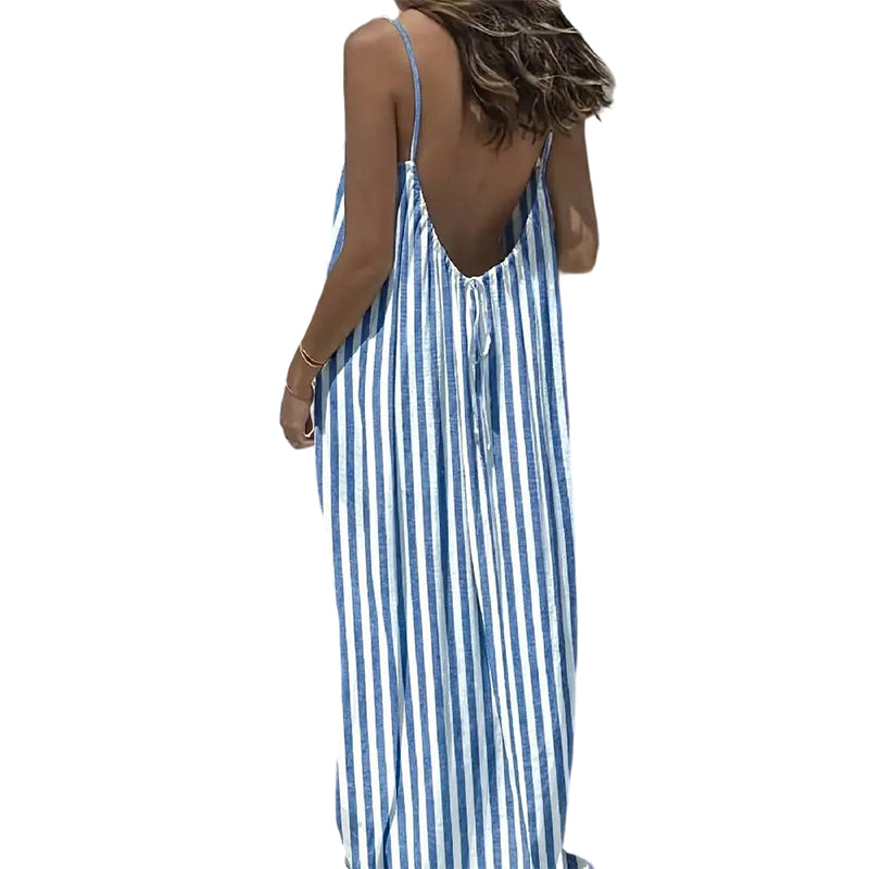 ✨👗52 % de réduction 🎀Robe longue d'été à bretelles fines et dos nu pour femme🍂