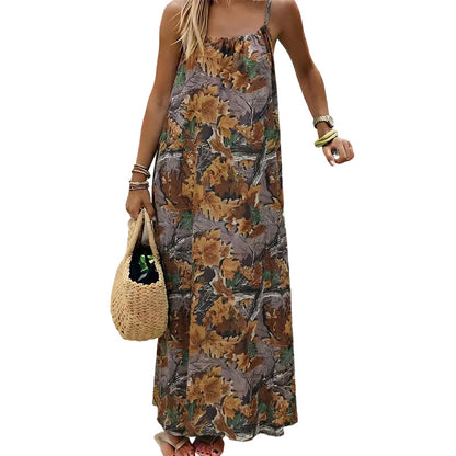 ✨👗52 % de réduction 🎀Robe longue d'été à bretelles fines et dos nu pour femme🍂