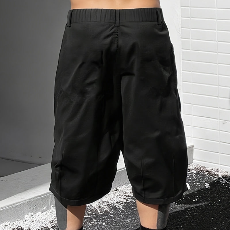 ✨🩳50% de réduction🔥Pantalons capri décontractés à cordon de serrage pour homme, tailles fortes