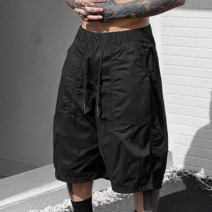 ✨🩳50% de réduction🔥Pantalons capri décontractés à cordon de serrage pour homme, tailles fortes