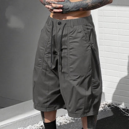 ✨🩳50% de réduction🔥Pantalons capri décontractés à cordon de serrage pour homme, tailles fortes