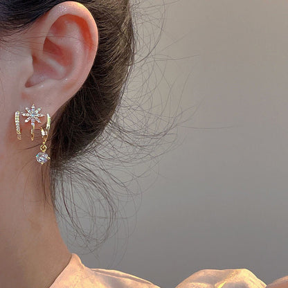 💎🔥 Offre promotionnelle : 56% de réduction⏰ Boucles d'oreilles griffes scintillantes pour femme