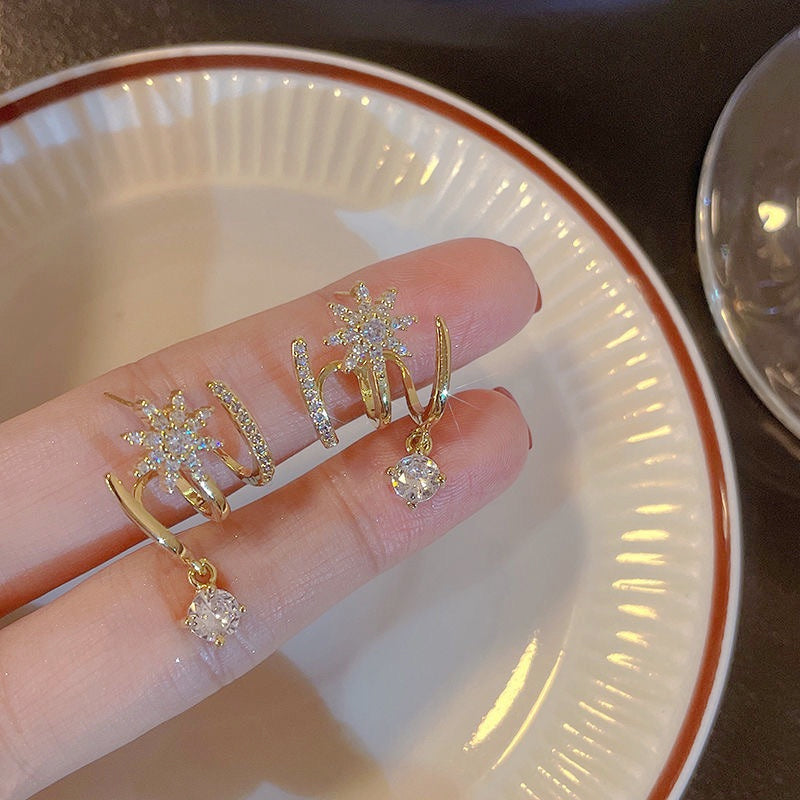 💎🔥 Offre promotionnelle : 56% de réduction⏰ Boucles d'oreilles griffes scintillantes pour femme