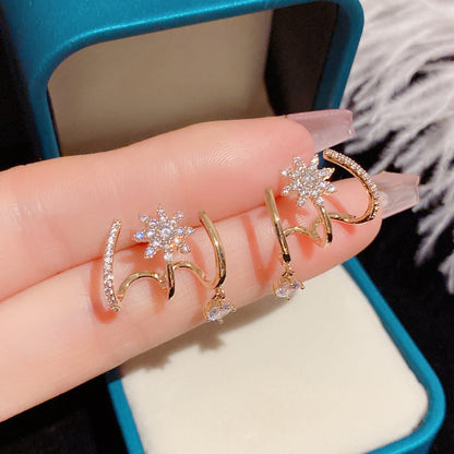 💎🔥 Offre promotionnelle : 56% de réduction⏰ Boucles d'oreilles griffes scintillantes pour femme